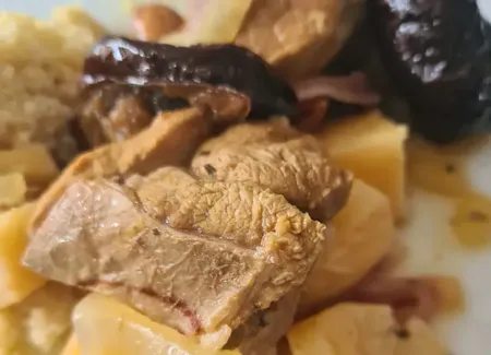 Tajine d'agneau aux coings