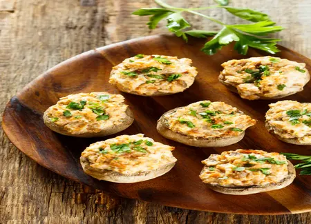 Champignons farcis au fromage
