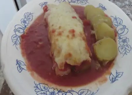 Poireaux gratiné façon "pizza"
