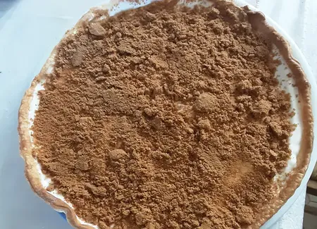 Tarte au fromage blanc, crème fraîche et speculoos
