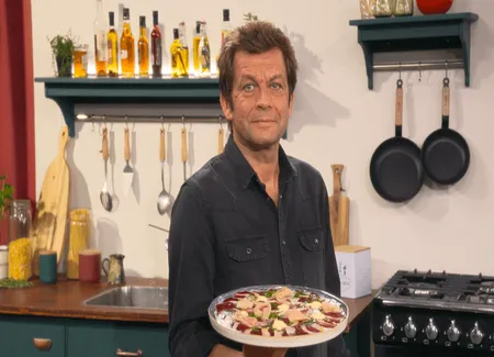 Carpaccio de betterave et chou-rave par laurent mariotte