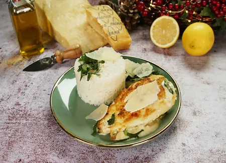 Poulet à la crème au citron et au grana padano