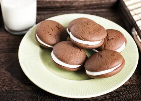 Whoopies chocolat - vanille