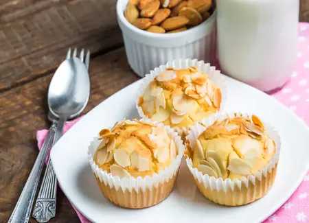 Muffins amandes et fleur d'oranger