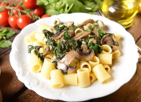 Pasta végétariennes aux épinards