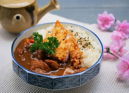 Poulet katsu curry