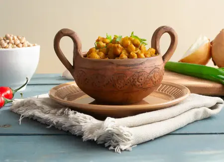 Pois chiches au cumin et aux lardons