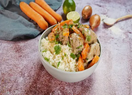 Blanquette de veau au lait de coco