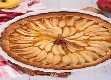 Tarte aux pommes à la cannelle