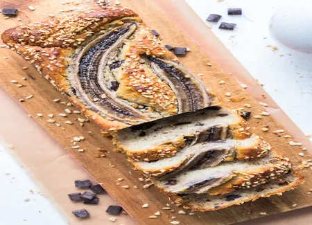 Banana bread vegan aux pépites de chocolat
