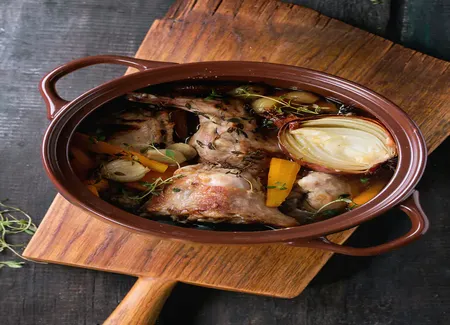 Lapin de garenne au cidre