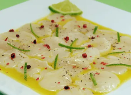 Carpaccio de coquilles st-jacques
