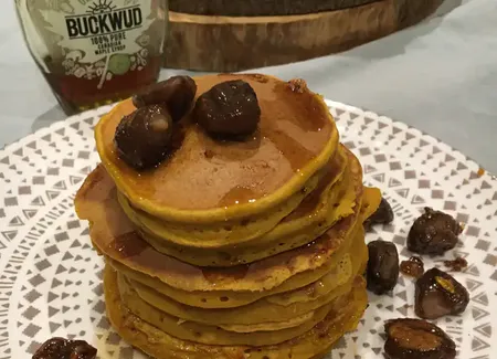 Pancakes au potimarron et châtaignes
