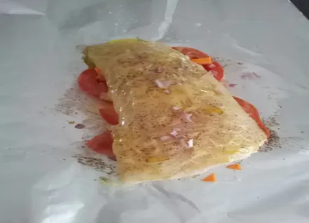 Dos de cabillaud en papillote