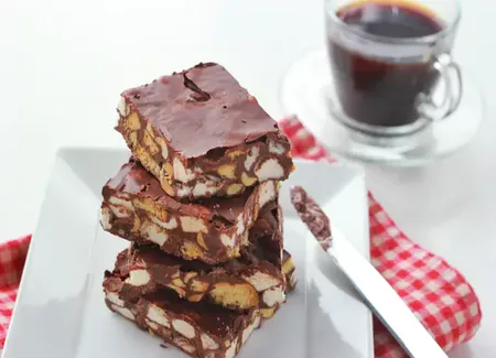 Gâteau carambar et chamallows