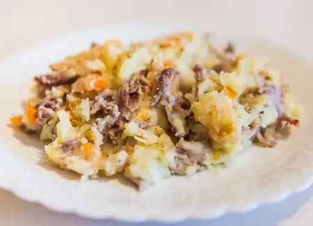 Hachis parmentier au canard