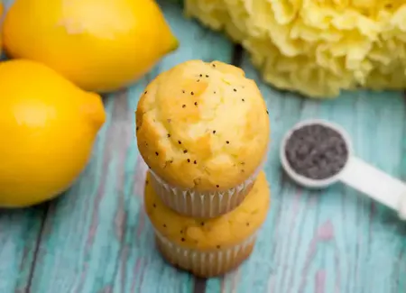 Muffins aux graines de pavot et au citron