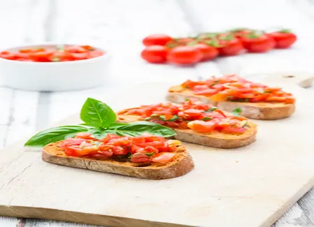 Bruschetta de tomates