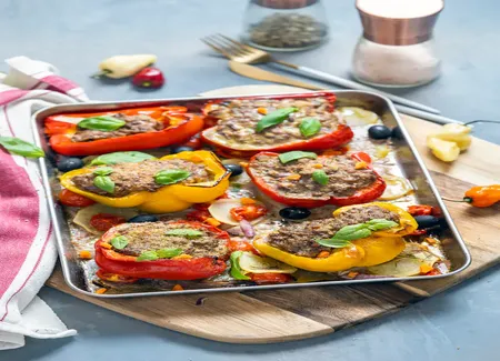 Poivrons farcis au thon