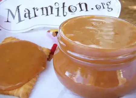 Caramel crémeux des barres chocolatées