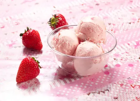 Glace facile banane-fraise