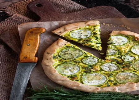 Tarte rustique courgette et chèvre