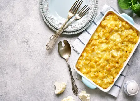 Lasagnes d'hiver au chou-fleur