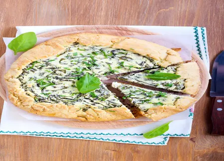 Tarte rustique aux épinards et à la feta