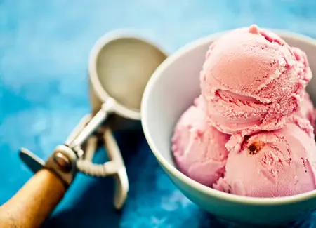 Crème glacée onctueuse sans lactose