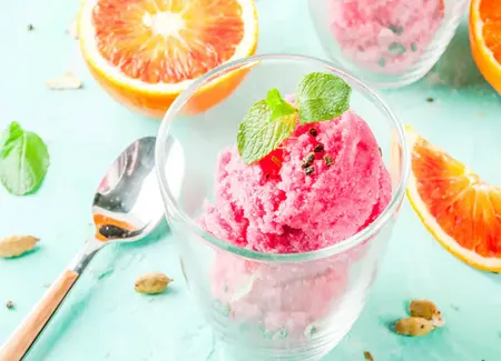 Sorbet aux oranges sanguines