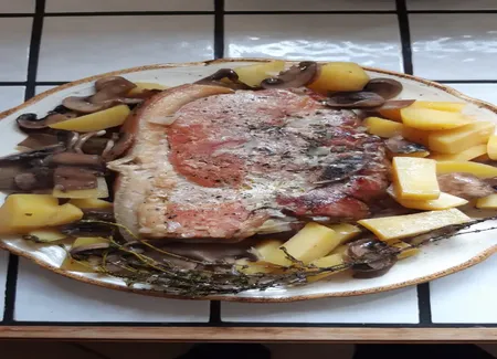 Rouelle de porc en cocotte