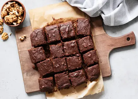 Brownie vegan au noix