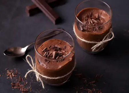 Mousse au toblerone et au chocolat noir