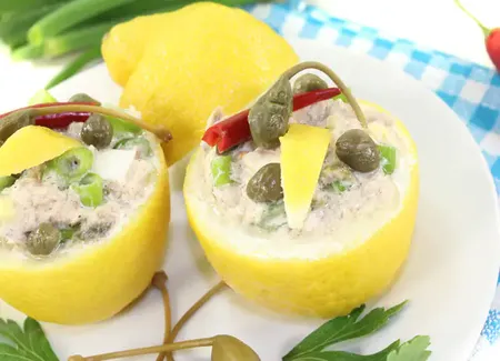 Citrons farcis au thon