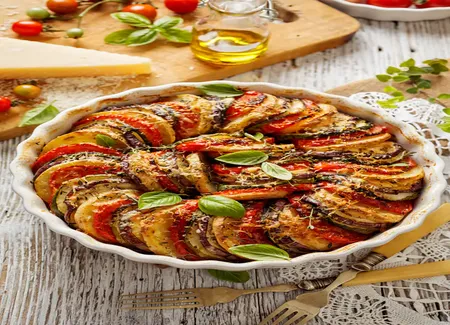 Tian de courgettes et tomates au barbecue