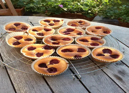 Petits gâteaux à la ricotta et aux framboises