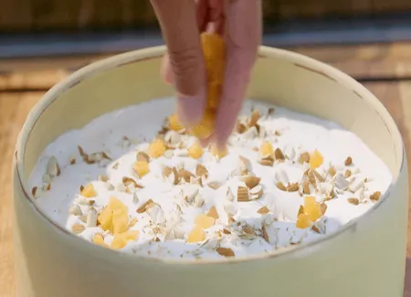 Blanc manger au melon par laurent mariotte
