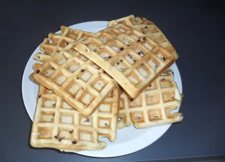 Gaufres aux pépites de chocolat