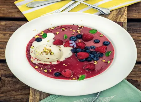 Gaspacho de fruits d'été