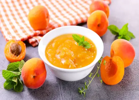 Compote abricots menthe