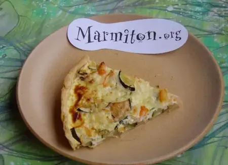 Tarte crabe courgettes