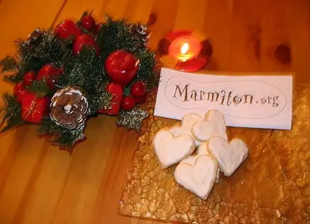 Petits coeurs ( petits fours de noël )