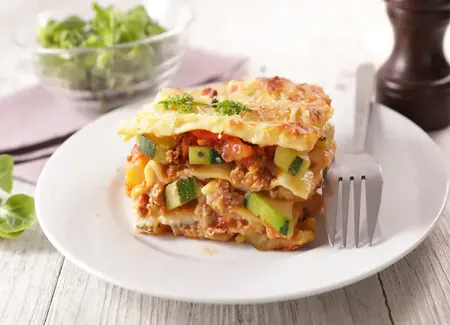 Lasagnes rapides saumon et courgettes