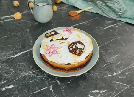 Zebra cake végétal