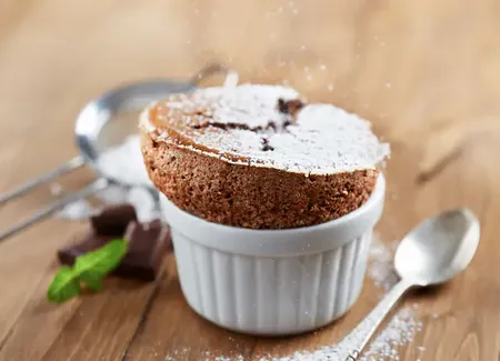 "Soufflés" coulants au chocolat
