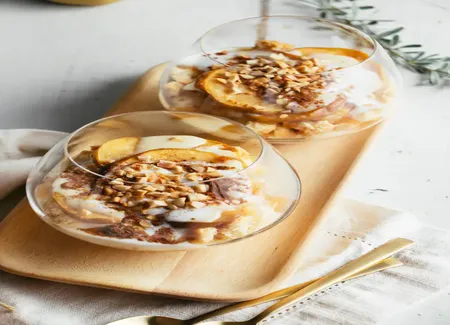 Verrine cookies-pommes