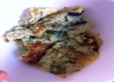 Purée de courgette gratinée