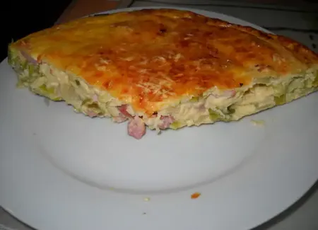Flan aux légumes et aux lardons