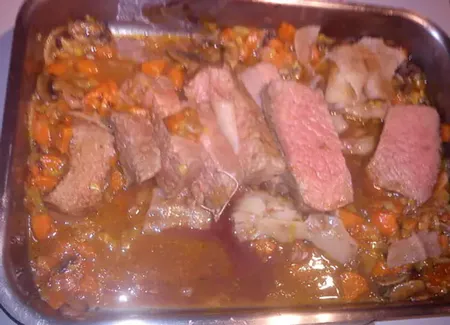Rôti de boeuf au madère