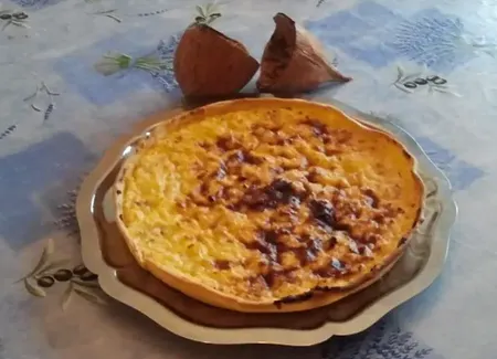 Tarte à la noix de coco fraîche